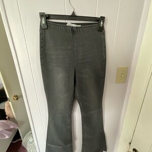 Gray Flared Pants